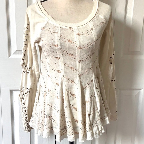 Free People New Romantics Heavy Metal Top - Picture 4 of 12